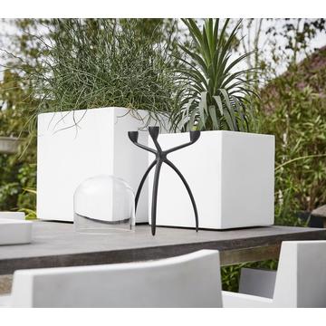 Fehér kocka 20cm Capi lux kültéri kaspó
