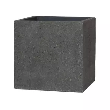 Block M, 40 cm - bazaltszürke kültéri fagyálló kocka kaspó P1002-40-32