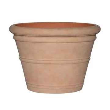 Kyra mediterrán terracotta hatású kőkaspó