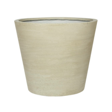 Bucket M 40cm - mosott bézs kültéri kaspó Pottery Pots P1004-40-90