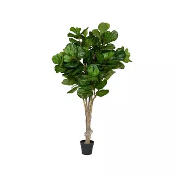 Ficus Lyrata UV álló dekorációs műnövény 150cm magas műanyag cserépben