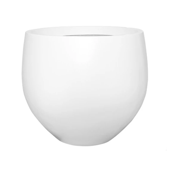 Pottery Pots Jumbo Orb S 87cm -es matt fehér íves növénytartó