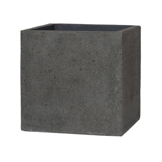 Block L, 50 cm - bazaltszürke kültéri fagyálló kocka kaspó P1002-50-32