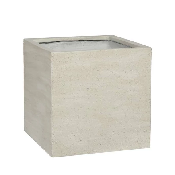 Block L, 50 cm - bazaltszürke kültéri fagyálló kocka kaspó P1002-50-32