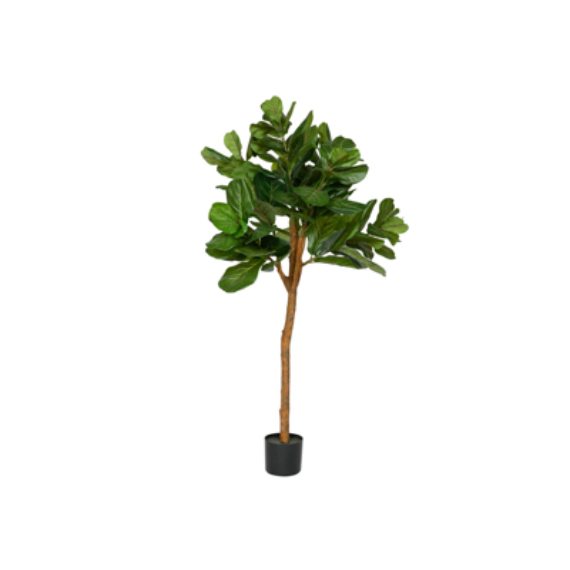 Ficus Lyrata UV álló dekorációs műnövény 150cm magas műanyag cserépben