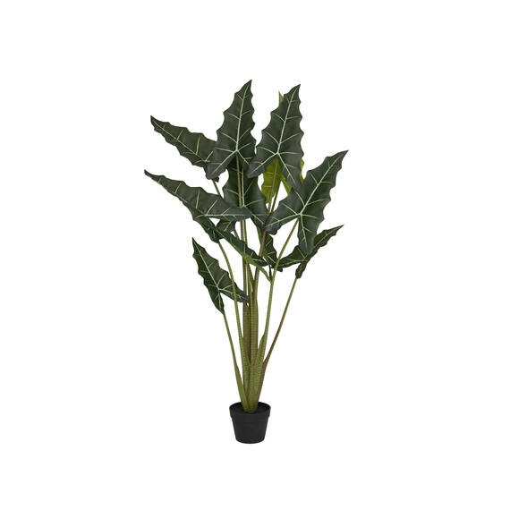 Alocasia UV álló dekorációs műnövény 140cm magas műanyag cserépben