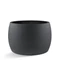 Luca Lifestyle Grigio Modern bowl alacsony kaspó antracit színű kültéri fagyálló óriás kaspó