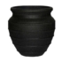 Kép 1/2 - Phileine fekete színű mediterrán kőkaspó a Pottery Pots Tresure kollekciójából